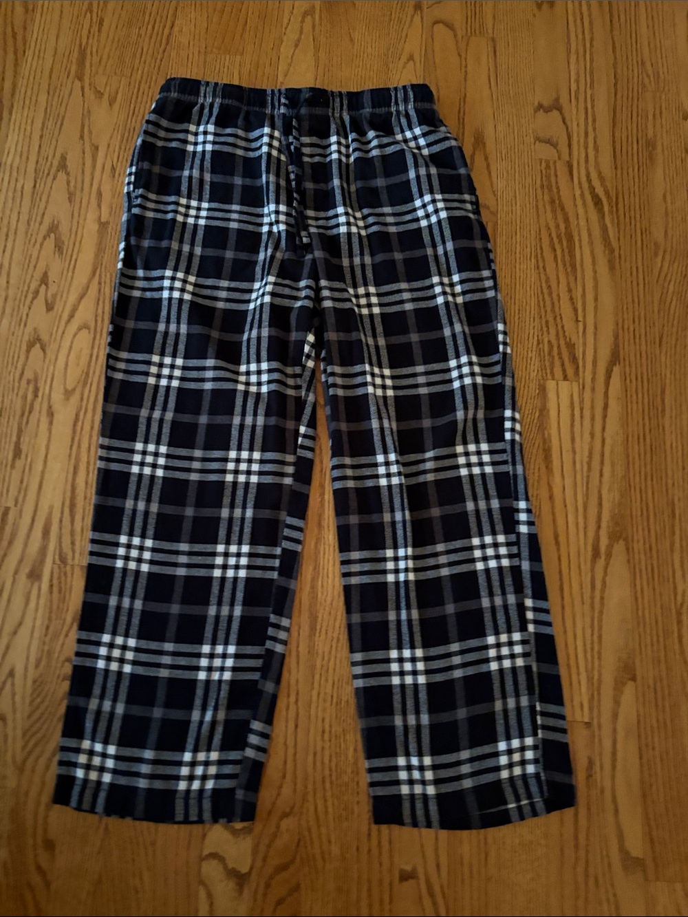 Sonoma Black and White Plaid Flannel Type Pajama Pants Size L